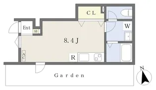 EARL’S COURT北条【103号室】の間取り