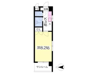 セレニテ本町【102号室】の間取り