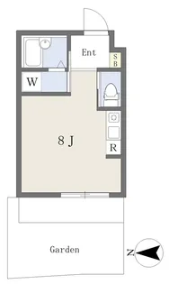 プルミエール東山七条【103号室】の間取り