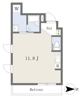 プルミエール東山七条【201号室】の間取り