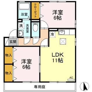 トレド・N A棟【101号室】の間取り