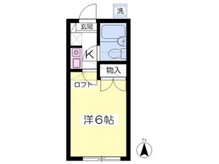 キャッスル厚木【205号室】の間取り