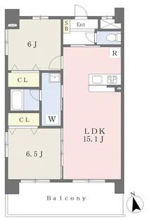 アーバンヒルズ喜与町【302号室】の間取り