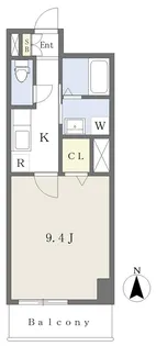 グランディ虎丸【503号室】の間取り