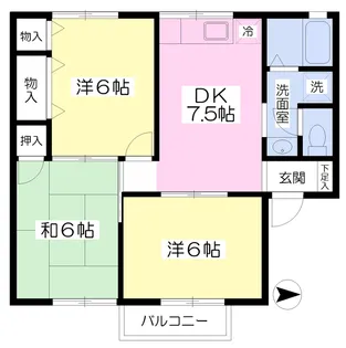 メゾン長塚C【201号室】の間取り