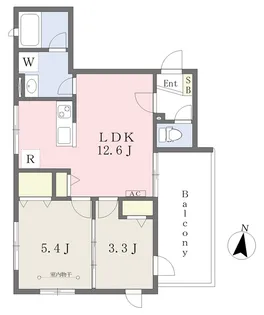 Les Notres(レ・ノートル)【301号室】の間取り