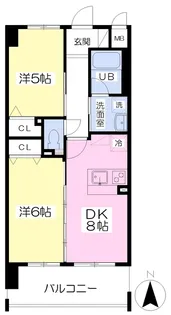 ヴィラ・アンソレイエ【702号室】の間取り