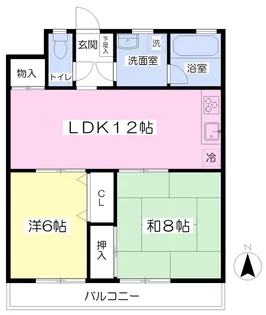 サンハイツ宮前【302号室】の間取り