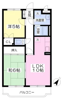 ビューテラス【202号室】の間取り