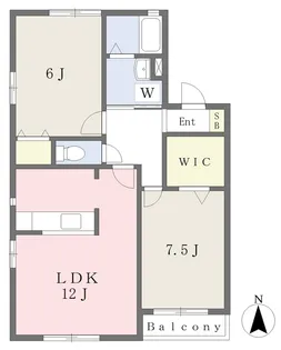 ツトハイムB【102号室】の間取り