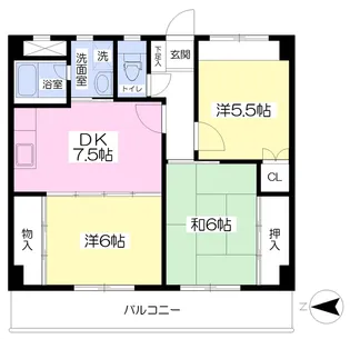 ビッグ第一ハイツ【607号室】の間取り