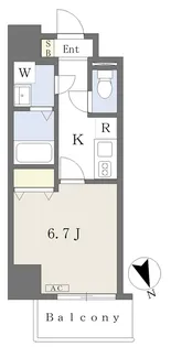 MISTRAL姫路駅前Ⅳ【906号室】の間取り
