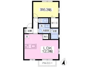 メイユール【202号室】の間取り