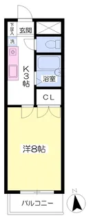 池内マンション【307号室】の間取り