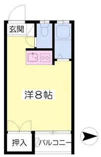 グリーンハウスすずき【205号室】の間取り