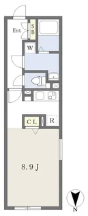 LUORE大曽根EAST【504号室】の間取り