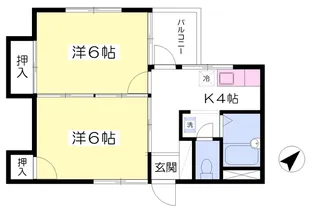 メゾン・グリシン【405号室】の間取り