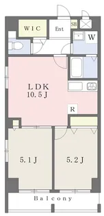グランベール西七条【703号室】の間取り