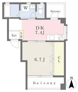 美和ビル【4階】の間取り