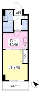 エンゼルプラザ南草津【405号室】の間取り