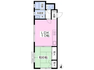 ジュネス雅【102号室】の間取り