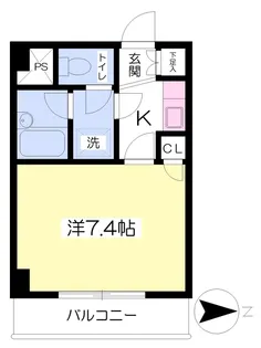 ヴィラ・アンソレイエ南江戸【603号室】の間取り