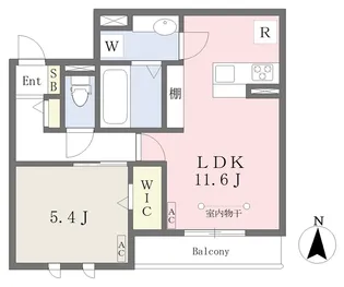 Pin Livre【302号室】の間取り