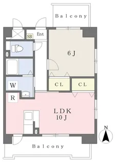 泉中央パークマンション【205号室】の間取り