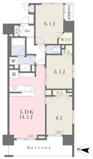 パテラ青砥【901号室】の間取り