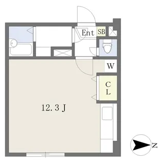 シャトレ美香保公園Ⅲ【703号室】の間取り