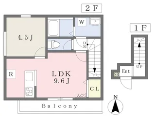 Girasole Kitadoi【201号室】の間取り