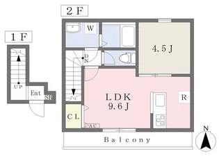 Girasole Kitadoi【205号室】の間取り