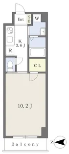 フォルテ本町Ⅱ【503号室】の間取り