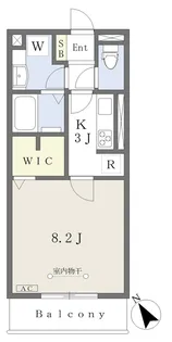 Porta Fortuna【208号室】の間取り