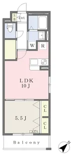 MISTRAL加古川駅前Ⅰ【210号室】の間取り
