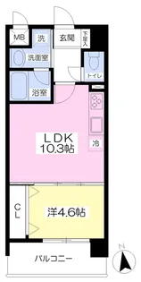 アーバン勝山町【403号室】の間取り