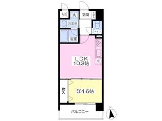 アーバン勝山町【503号室】の間取り