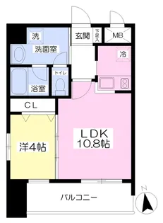 アーバン勝山町【1103号室】の間取り