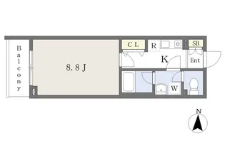 SK.パークホームズ【401号室】の間取り