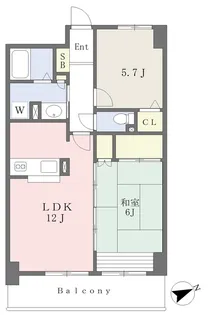 グリーンピア徳力Ⅱ【204号室】の間取り