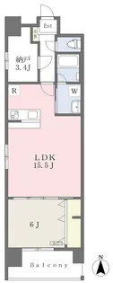 アーバン錦町【302号室】の間取り