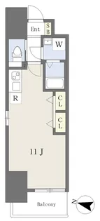 ウィニーズレジデンス五橋【803号室】の間取り