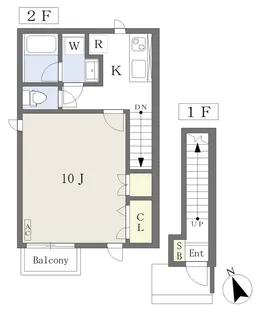 ソラーレ神屋町【201号室】の間取り