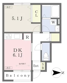 HYO−DORU東長戸【103号室】の間取り