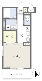 MISTRAL神屋町Ⅲ【201号室】の間取り
