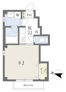 Residence de 藤が丘【101号室】の間取り