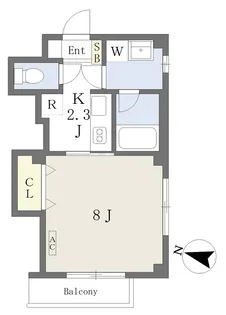 Residence de 藤が丘【302号室】の間取り