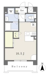泉中央パークマンション【104号室】の間取り