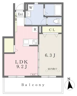 FURAHA【103号室】の間取り