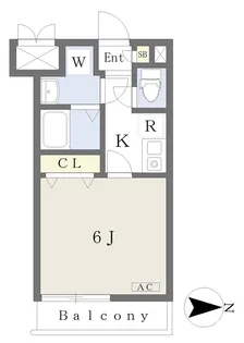 カムプレース西川口【102号室】の間取り